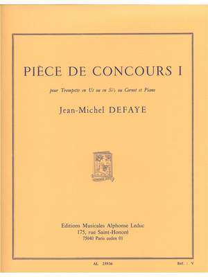 Jean-Michel Defaye: Piece de Concours 1