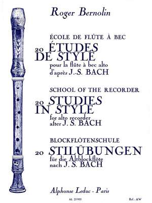 Johann Sebastian Bach: 20 Etudes De Style