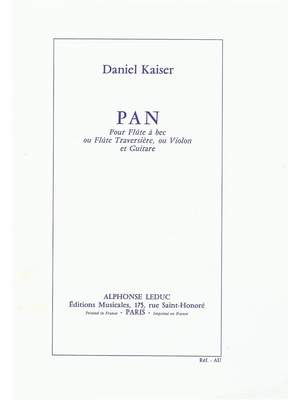 Daniel Kaiser: Pan for Alto Recorder and Guitar