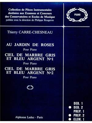 Thierry Carre-Chesneau: Au Jardin des Roses, Ciel de Marbre gris et argent