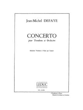 Jean-Michel Defaye: Concerto -Trombone Et Orch.