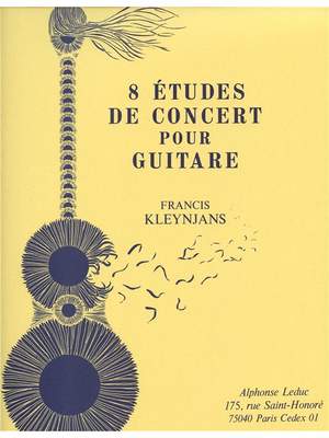 Francis Kleynjans: 8 Etudes De Concert