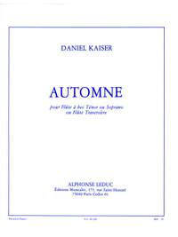 Hermann Josef Kaiser: Automne for Flute or Recorder Solo