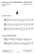 Jean-Pierre Couleau: L'heure de formation musicale - Débutant 1 - Elève Product Image