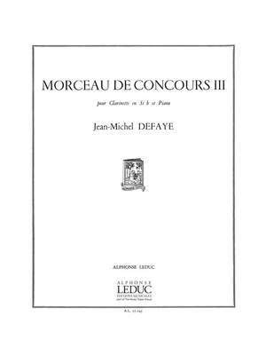 Jean-Michel Defaye: Morceau De Concours 3