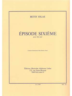 Betsy Jolas: Episode Sixieme
