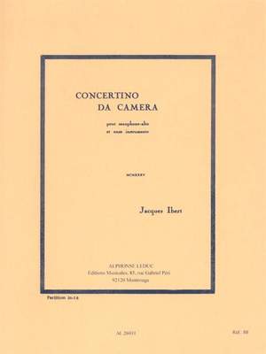 Jacques Ibert: Concertino Da Camera