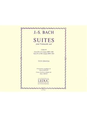 Johann Sebastian Bach: Six Suites Vol.2 - Nos.3 And 4