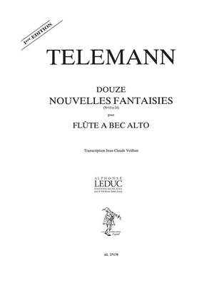 Georg Philipp Telemann: 12 Nouvelles Fantaisies