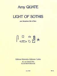 Amy Quate: Light of Sothis for Alto Saxophone and Piano