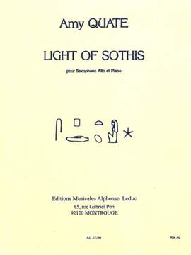Amy Quate: Light of Sothis for Alto Saxophone and Piano