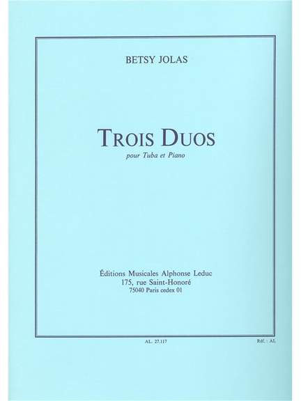 Betsy Jolas: 3 Duos