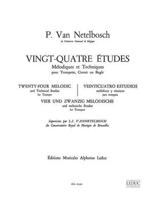 Vannetelbosch: Vingt-Quatre Etudes: Melodiques & Technique