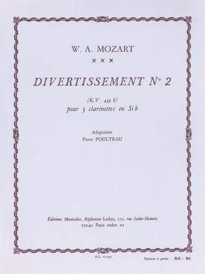 Wolfgang Amadeus Mozart: Divertissement No.2 KV439b