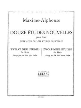 Maxime-Alphonse: 12 Etudes Nouvelles