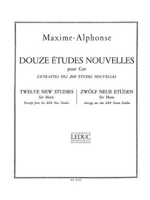 Maxime-Alphonse: 12 Etudes Nouvelles