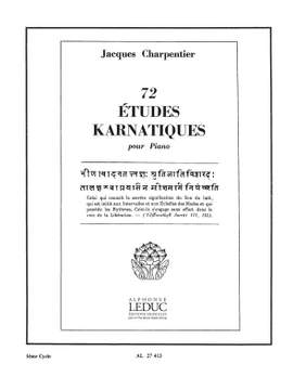 Jacques Charpentier: 72 Études Karnatiques Cycle 05
