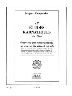 Jacques Charpentier: 72 Études Karnatiques Cycle 05