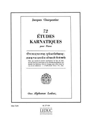 Jacques Charpentier: 74 Études Karnatiques Cycle 06
