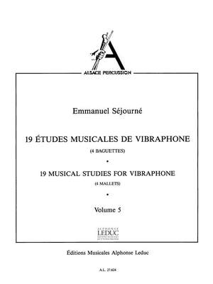 Emmanuel Séjourné: 19 études musicales de vibraphone - Volume 5