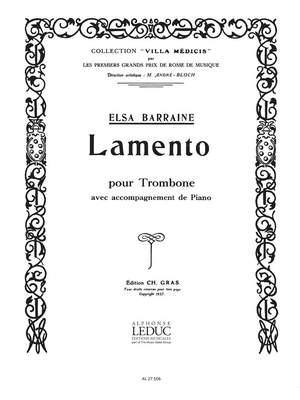 Barraine: Lamento
