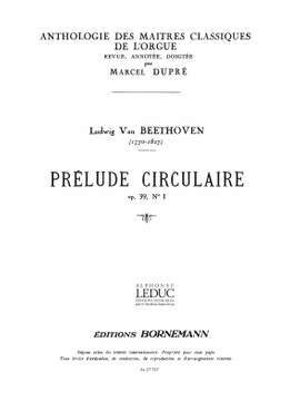 Ludwig van Beethoven: Prélude circulaire Op.39, No.1