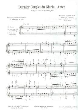 François Couperin: Amen, dernier couplet du Gloria