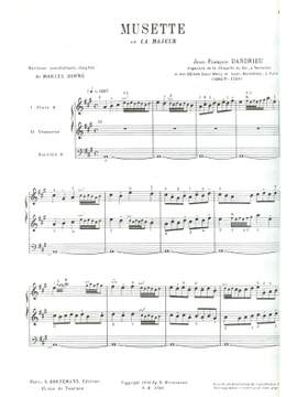 Jean François Dandrieu: Musette En La Majeur