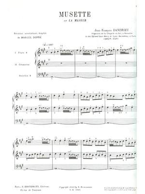 Jean François Dandrieu: Musette En La Majeur