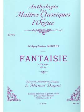 Wolfgang Amadeus Mozart: Fantaisie No.1, KV554 in F minor