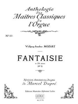 Wolfgang Amadeus Mozart: Fantaisie No.2, KV608 in F minor