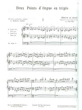 Perotin: 2 Points D'Orgue En Triple