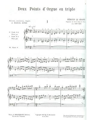 Perotin: 2 Points D'Orgue En Triple