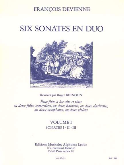 François Devienne: 6 Sonates en Duo - Vol.1