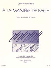 Jean-Michel Defaye: A La Manière De Bach