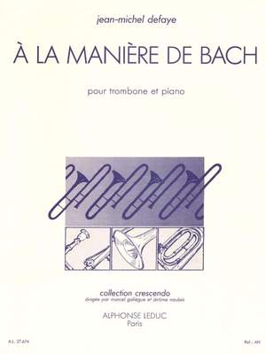 Jean-Michel Defaye: A La Manière De Bach