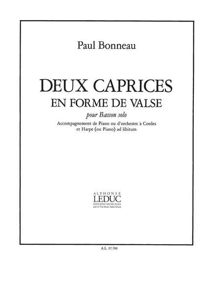 Bonneau: 2 Caprices En Forme De Valse