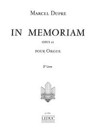 Marcel Dupré: In Memoriam Op.61 Volume 2