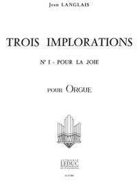 Jean Langlais: Jean Langlais: 3 Implorations No.1