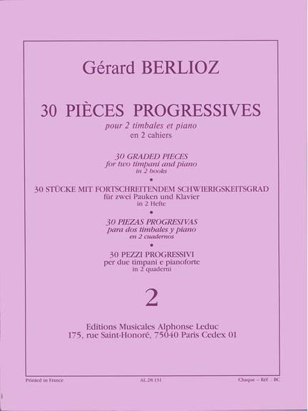 Gérard Berlioz: 30 Pieces Progressives