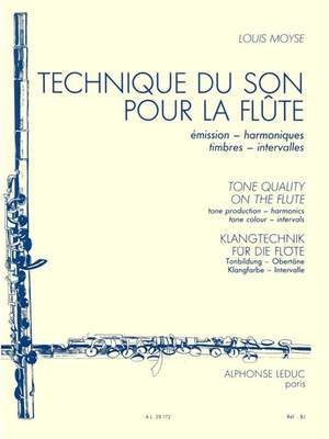 Louis Moyse: Technique Du Son