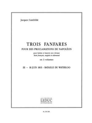 Jacques Castérède: 3 Fanfares pour des Proclamations de Napoleon v 3