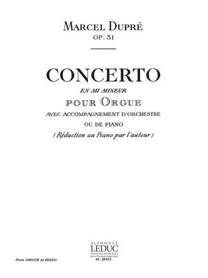 Dupre: Concerto En Mi Mineur Op31