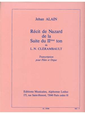 Louis-Nicolas Clérambault: Louis Nicolas Clerambault: Reçit de Nazard