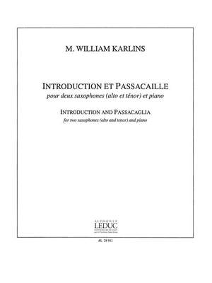 Karlins: Introduction Et Passacaille