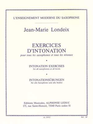 Jean-Marie Londeix: Exercices D'Intonation