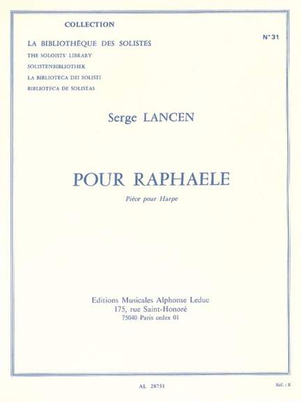 Serge Lancen: Pour Raphaele