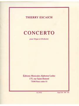 Thierry Escaich: Concerto -Orgue Et Orchestre