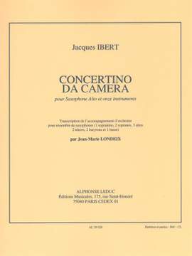 Jacques Ibert: Concertino Da Camera