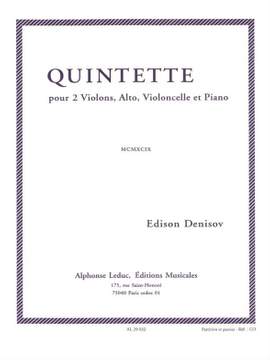 Edison Denisov: Quintette
